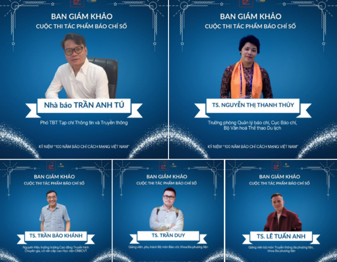 📢 CHUNG KẾT CUỘC THI “TÁC PHẨM BÁO CHÍ SỐ” – HÉ LỘ DÀN BAN GIÁM KHẢO QUYỀN LỰC!