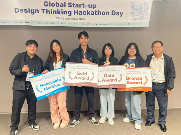 MULTIMEDIA FACULTY STUDENTS ACHIEVE IMPRESSIVE SUCCESS AT THE “GLOBAL STARTUP DESIGN THINKING 2025” COMPETITION