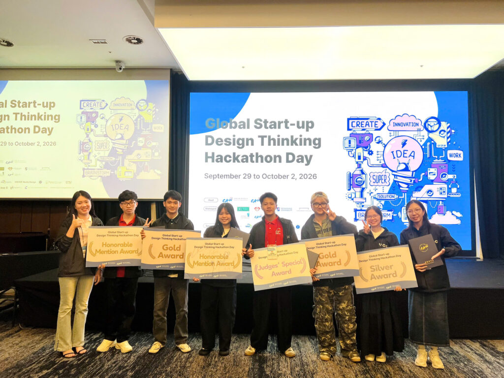 SINH VIÊN KHOA ĐA PHƯƠNG TIỆN GIÀNH GIẢI VÀNG, BẠC TẠI GLOBAL START-UP DESIGN THINKING HACKATHON 2026 Ở HÀN QUỐC