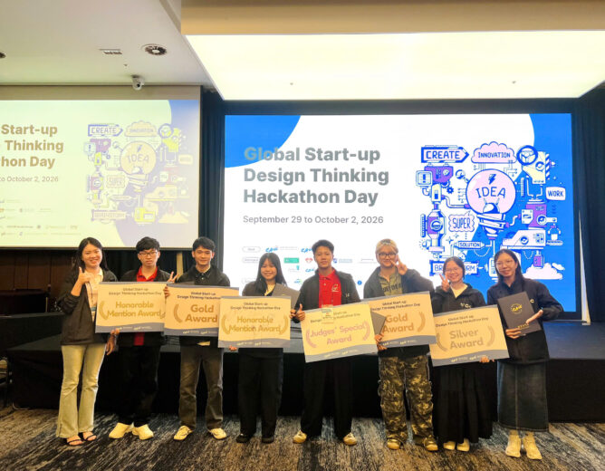 SINH VIÊN KHOA ĐA PHƯƠNG TIỆN GIÀNH GIẢI VÀNG, BẠC TẠI GLOBAL START-UP DESIGN THINKING HACKATHON 2026 Ở HÀN QUỐC