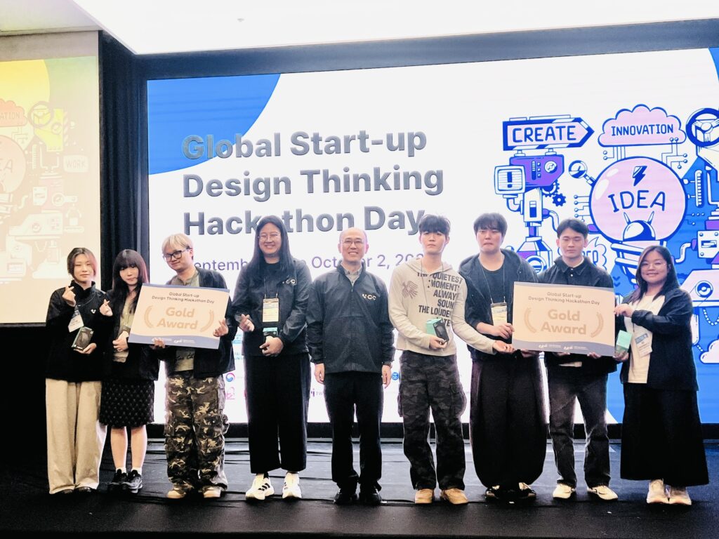 FACULTY OF MULTIMEDIA STUDENTS WIN GOLD AND SILVER AWARDS AT THE GLOBAL START-UP DESIGN THINKING HACKATHON 2026 IN SOUTH KOREA